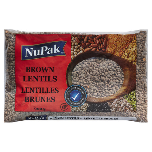NuPak Brown Lentils 900 g