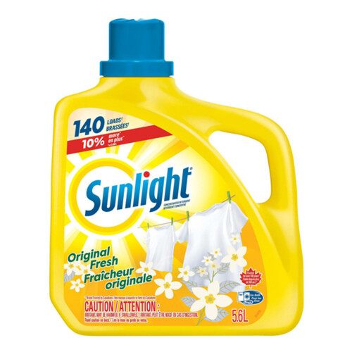 Sunlight Liquid Laundry Detergent Original Fresh 5.6 L