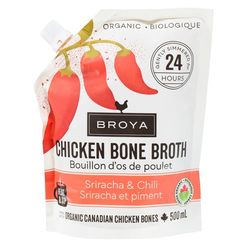 Broya Chicken Siracha Chili Bone Broth 500 ml