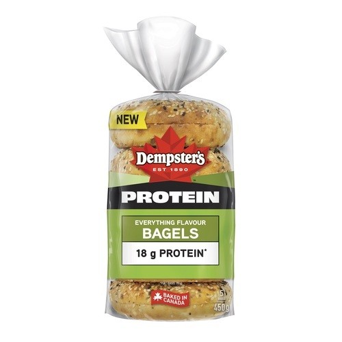 Dempster's Protein Bagel Everything 450 g