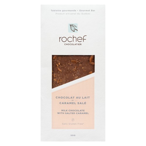 Rochef Gluten-Free Milk Chocolate With Salted Caramel 50 g