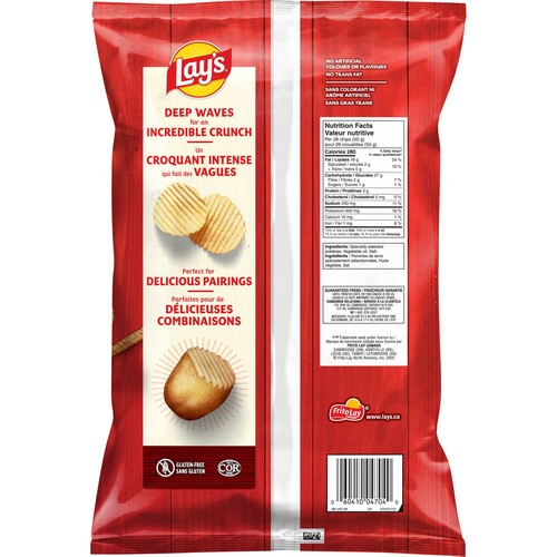 Lay's Wavy Potato Chips Original 235 g
