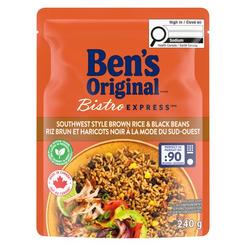 Ben’s Original Rice & Pulses Southwest Brown Rice & Black Beans 240 g