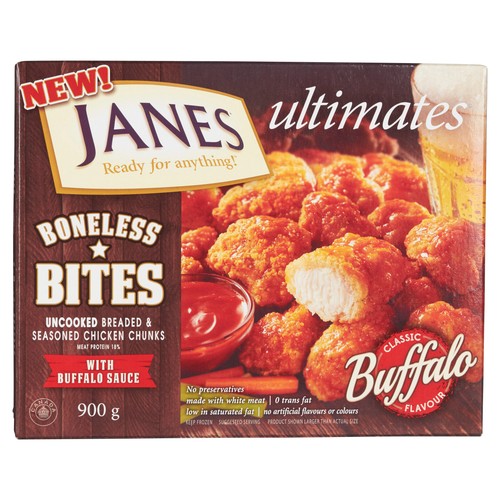 Janes Ultimates Frozen Buffalo Boneless Bites 900 g
