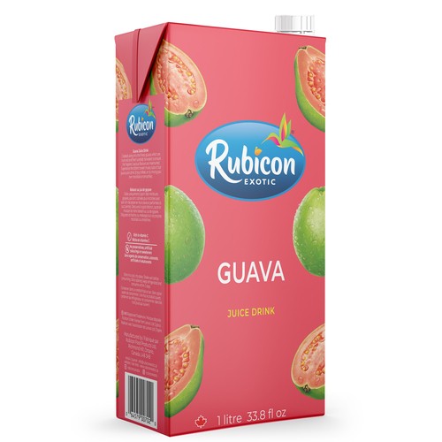 Rubicon Juice Drink Guava No Sugar Added 1 L