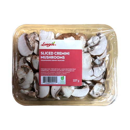 Longo's Sliced Mushrooms Cremini 227 g