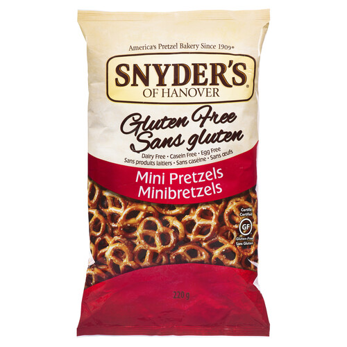 Snyder's Of Hanover Gluten-Free Pretzels Mini 220 g