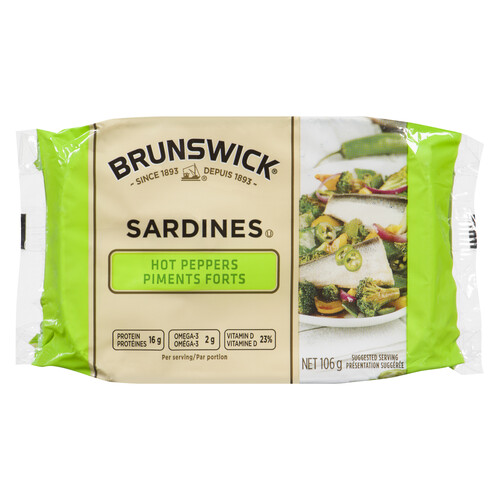 Brunswick Sardines With Hot Peppers 106 g