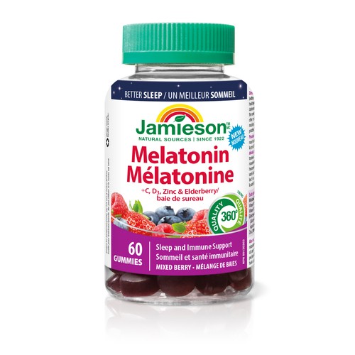 Jamieson Melatonin Supplements Gummies 60 Count