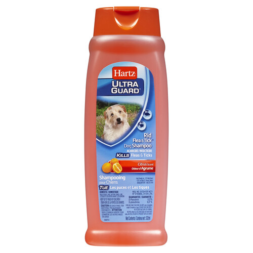 Hartz Ultra Guard Dog Shampoo Rid Flea & Tick Citrus Scent 532 ml