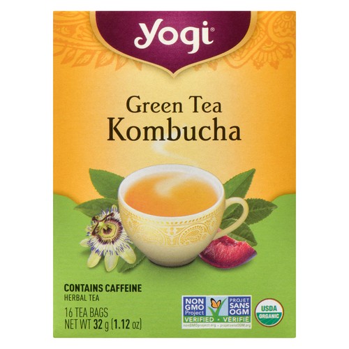Yogi Green Tea Kombucha 16 Tea Bags