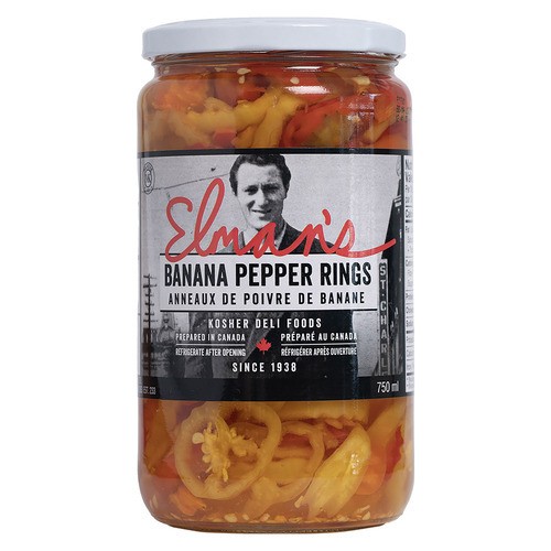 Elman's Banana Pepper Rings 750 ml