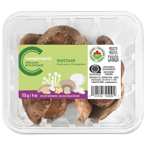 Compliments Organic Mushrooms Shiitake 113 g