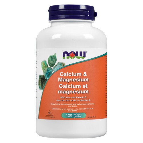 Now Calcium Magnesium With Zinc & Vitamin D Softgels 120 Count