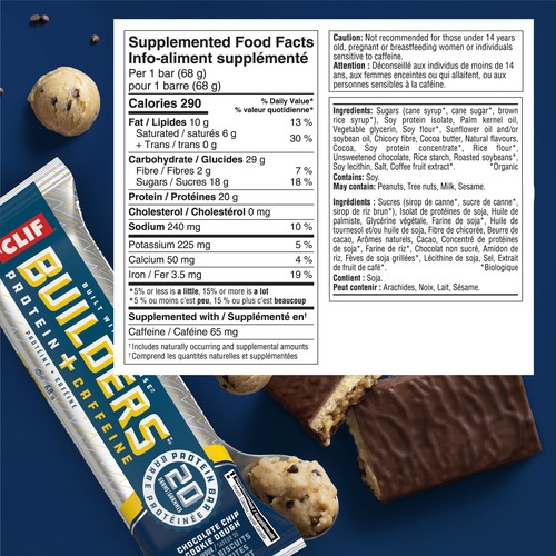 Builders Protein Bars Chocolate Chip Cookie Dough 6 Pack 480 g