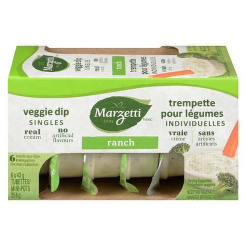 Marzetti Veggie Ranch Dip Snack Pack 6 x 43 g