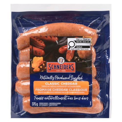 Schneiders Smoked Sausage Classic Cheddar 375 g