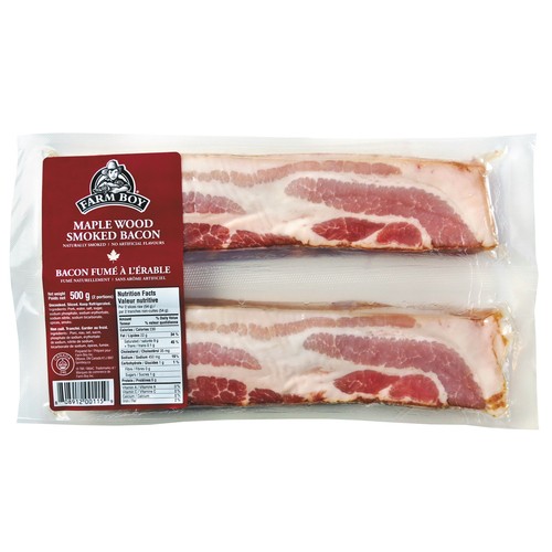 Farm Boy Smoked Bacon Maple Wood 500 g