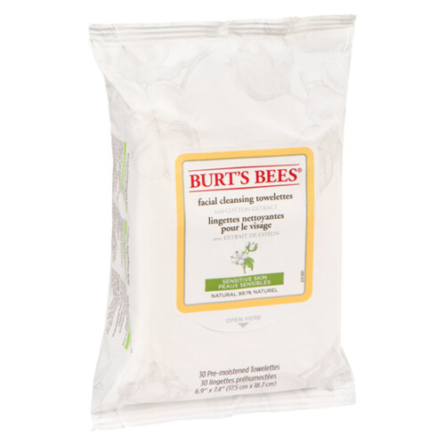 Burt's Bees Facial Cleansing Towelette 30 EA