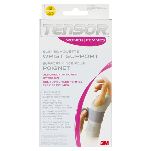 Tensor Womens Slim Right Wrist Support Adjustable 1 EA