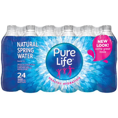 Nestlé Pure Life Spring Water 24 x 500 ml (bottles)