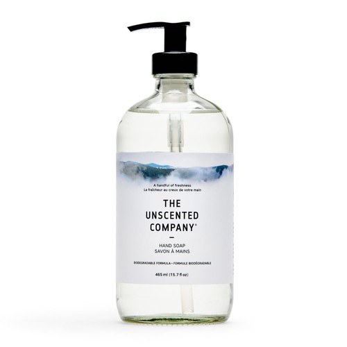 The Unscented Company Hand Soap Glass Bottle 500 ml