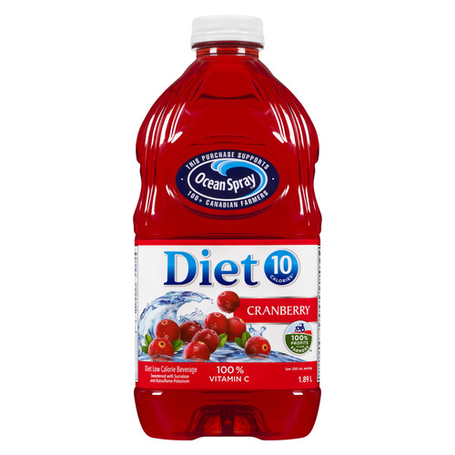 Ocean Spray Juice Diet Beverage Cranberry 1.89 L (bottle)