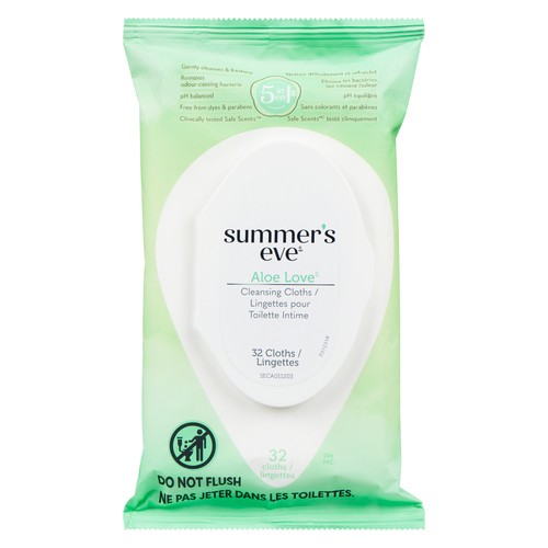 Summer's Eve Cleansing Cloths Aloe Love 32 Count