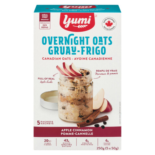 Yumi Organics Overnight Oats Apple Cinnamon 250 g