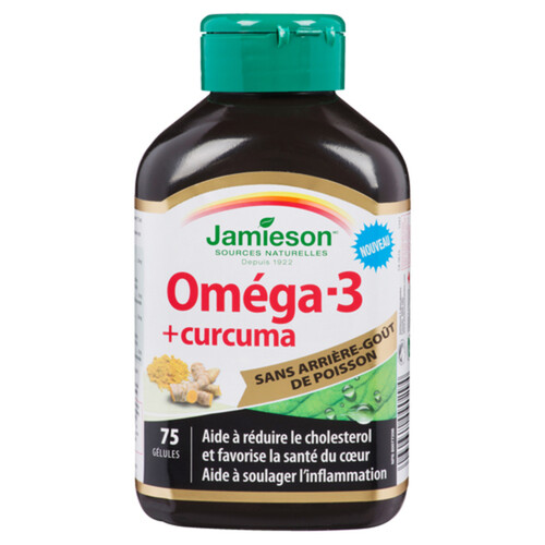 Jamieson Vitamins Omega 3 Turmeric 75 EA Voilà Online Groceries & Offers