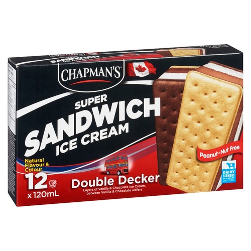 Chapman's Super Sandwich Ice Cream Double Decker 12 x 120 ml