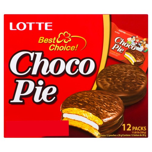 Lotte Marshmallow Cake with Chocolaty Coating Choco Pie 12 x 28 g