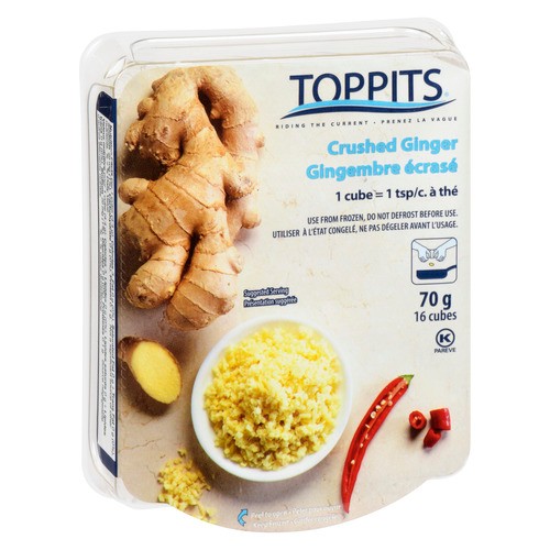 Toppits Frozen Crushed Ginger Cubes 70 g