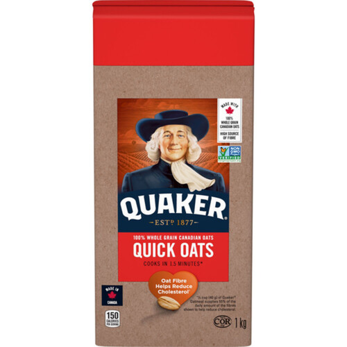 Quaker Quick Oats 100% Whole Grain 1 kg