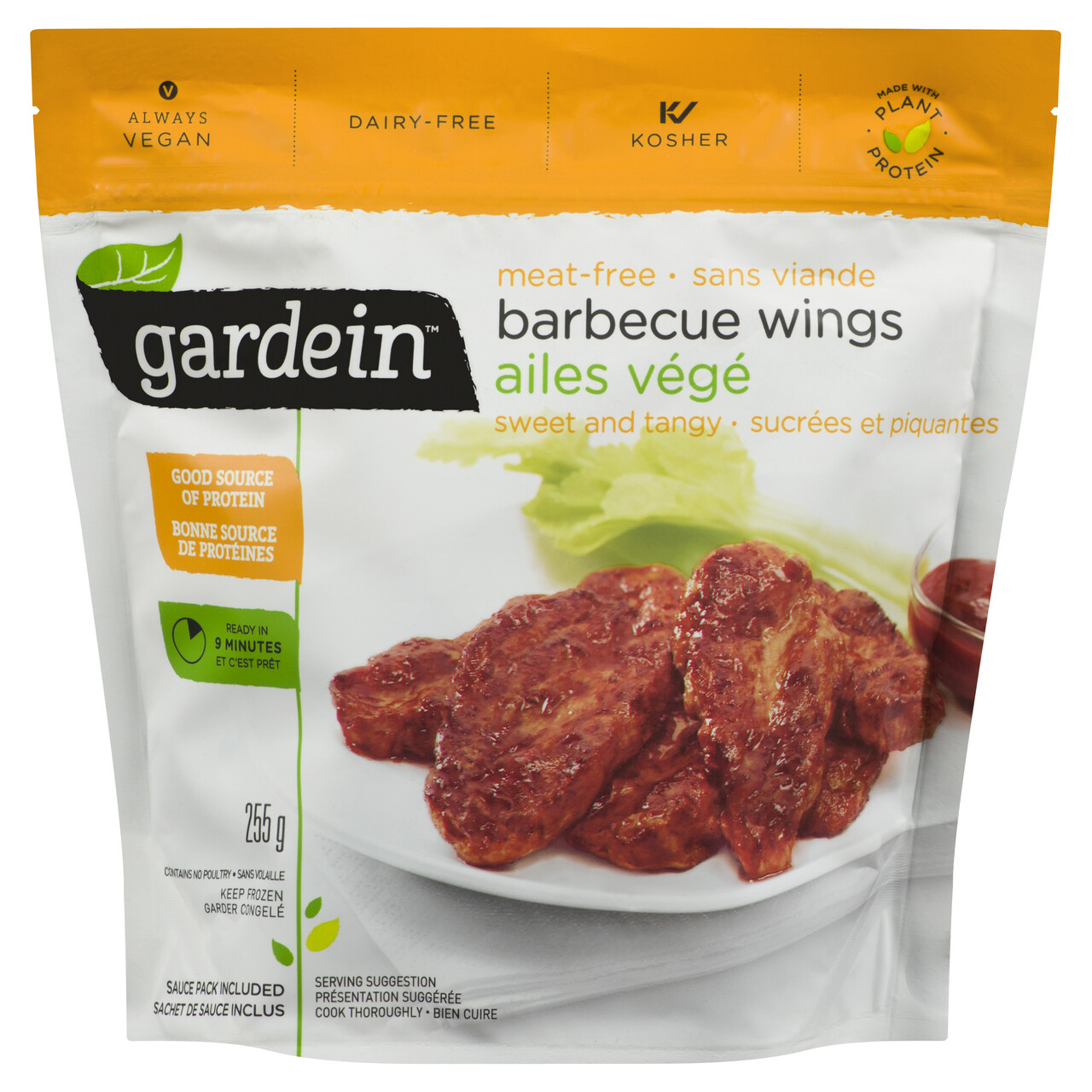 Gardein Barbecue Chick’n Wings 255 g (frozen) Voilà Online Groceries