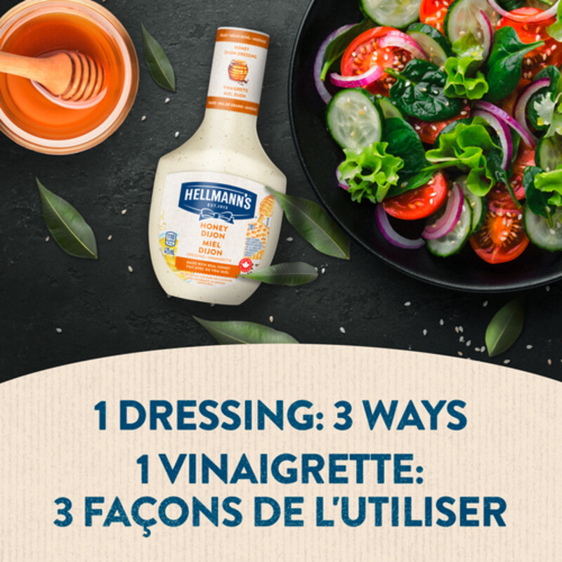 Hellmann'S Salad Dressing Honey Dijon Ideal For gain Bowls Marinades