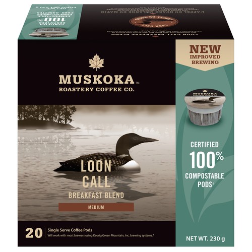 Muskoka Roastery Coffee Loon Call Breakfast Blend 20 K-Cup 230 g