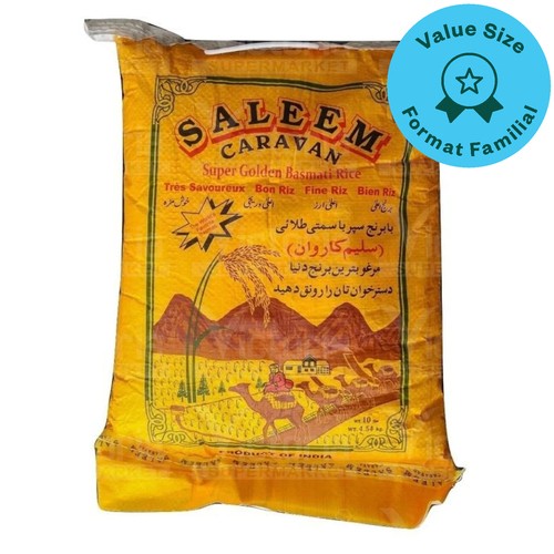 Saleem Caravan Golden Basmati Rice 18.14 kg