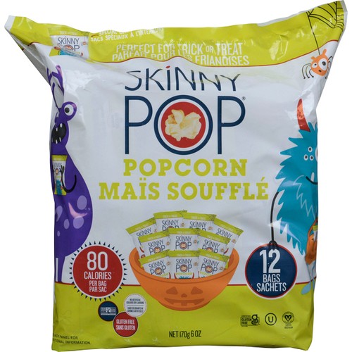 SkinnyPop Popcorn Halloween Popcorn 12 Bags 168 g