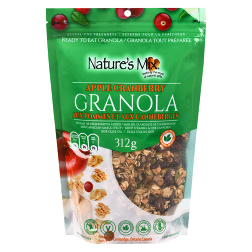 Nature's Mix Granola Apple Cranberry 312 g