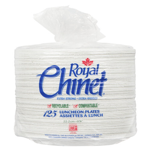 Royal Chinet 8.75 Inch Plates 125 Pack
