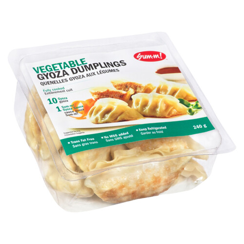 Sum-m! Gyoza Dumplings Vegetable 10 Gyoza + 1 Sauce 240 g