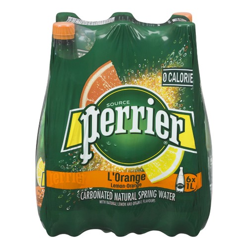 Perrier Carbonated Orange Water 1 L
