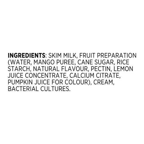 Liberte Greek Yogurt Mango 4 pack 400 g