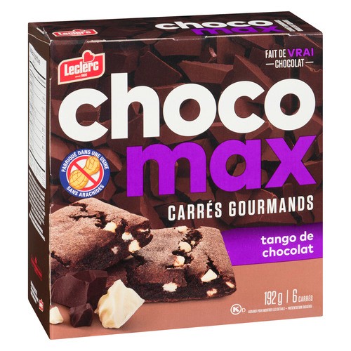 Leclerc Indulget Square Made of Real Chocolate Tango Chocomax  6 x 192 g