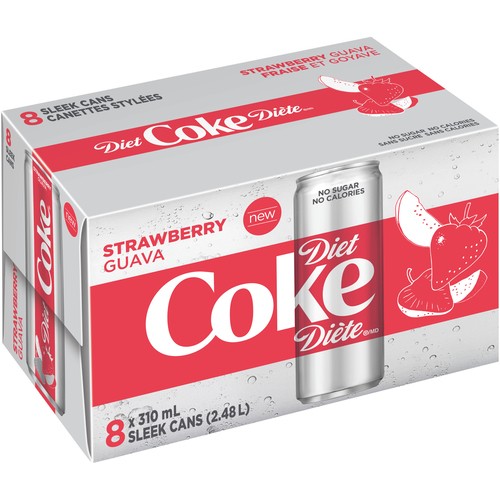 Coke Diet Strawberry Guava 8 x 310 ml