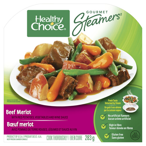 Healthy Choice Gourmet Steamers Frozen Entrée Beef Merlot 283 g
