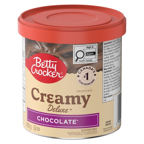Betty Crocker Gluten-Free Creamy Deluxe Frosting Chocolate 450 g