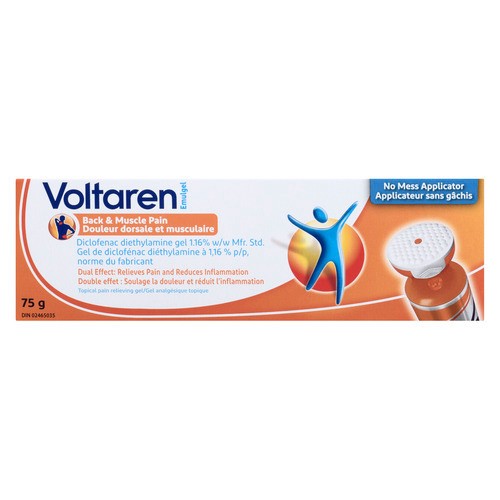 Voltaren Back + Muscle No Mess Muscular Pain Relief 75 g