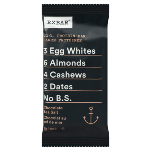 RxBar Protein Bar Chocolate Sea Salt 52 g